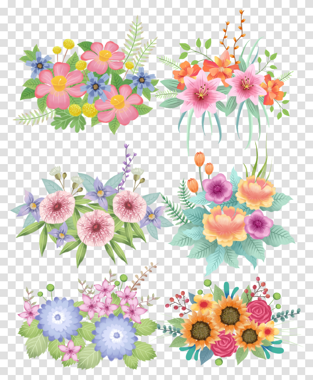 Beautiful Flower, Floral Design, Pattern Transparent Png