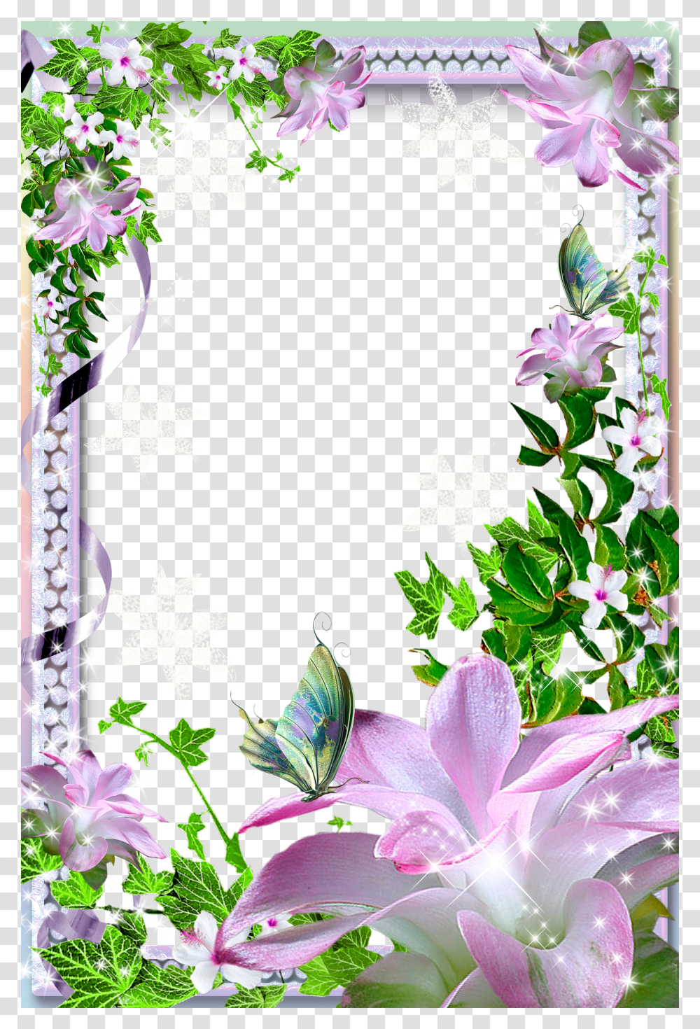 Beautiful Flower Photo Frames Transparent Png