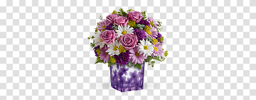 Beautiful Flower Vase With Flowers, Floral Design, Pattern Transparent Png