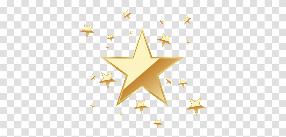 Beautiful Gold Star Celebrations, Symbol, Star Symbol, Cross, Lighting Transparent Png