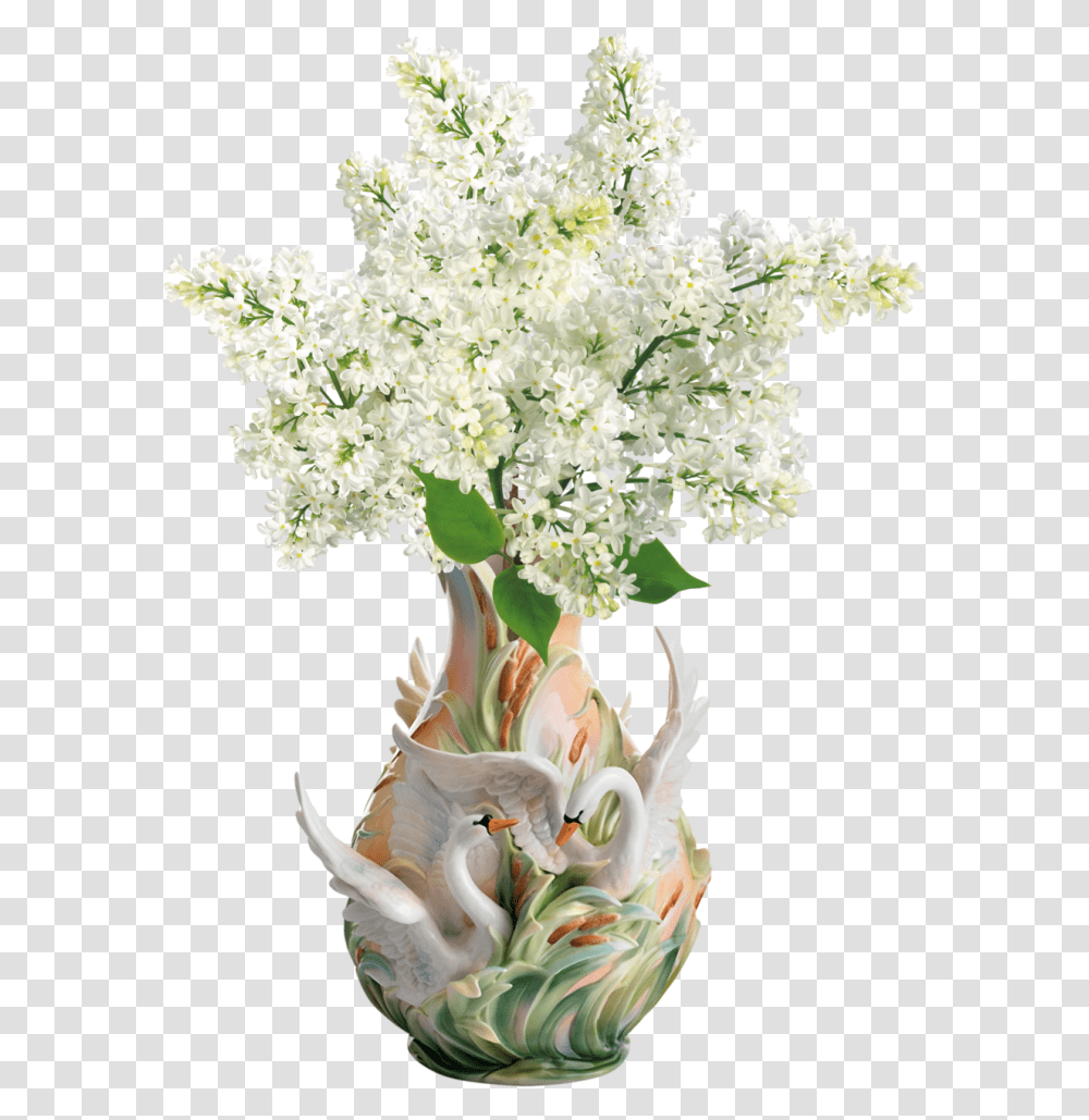 Beautiful Images Of Flower Vase Swan Vase, Plant, Blossom, Cauliflower, Vegetable Transparent Png
