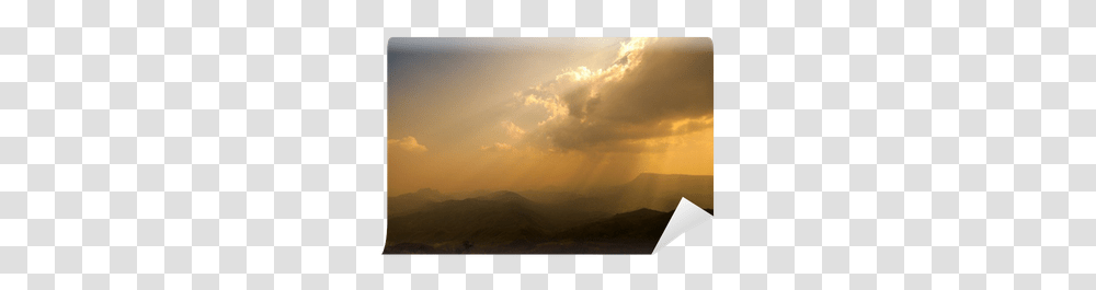 Beautiful Mountains With Ray Of Light Wall Mural • Pixers We Live To Change Sunrise, Nature, Outdoors, Flare, Sunlight Transparent Png