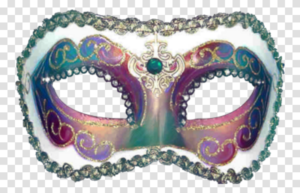 Beautiful Multicolored Carnival Parade Mask Feathers Venetian Masks Transparent Png