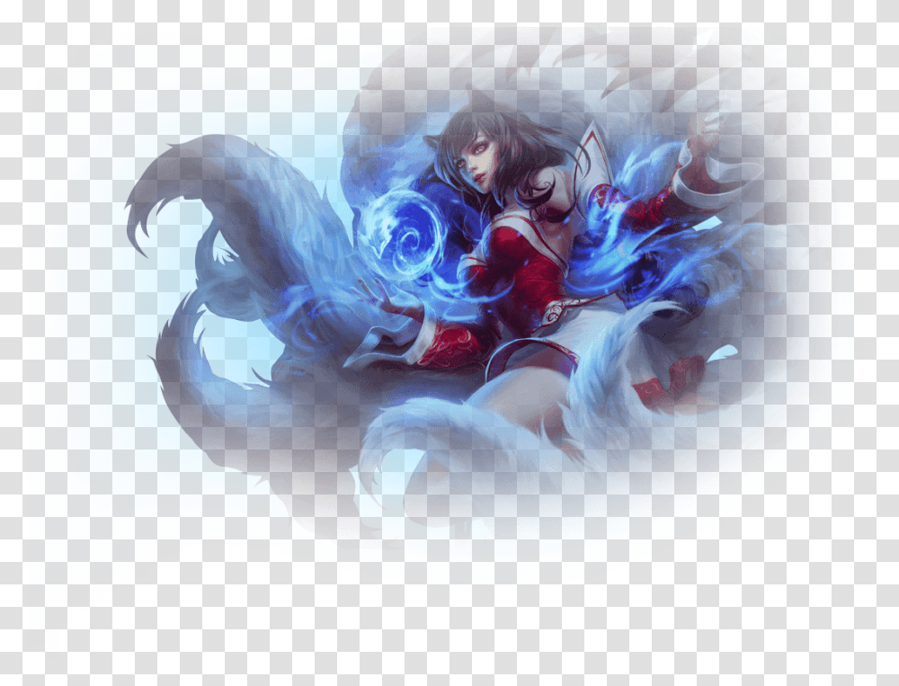 Beautiful Nine Tailed Fox, Painting, Person, Human Transparent Png