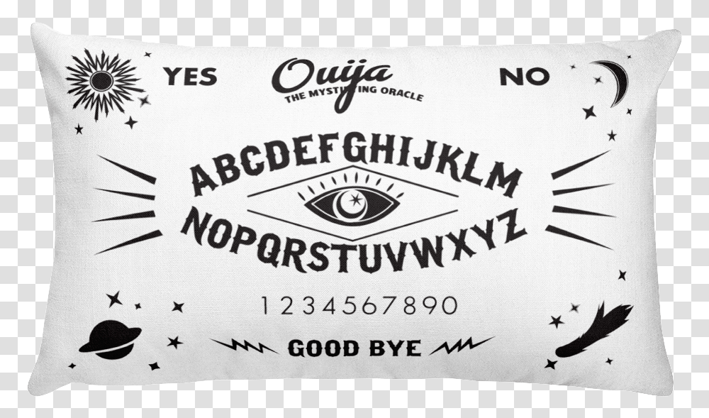 Beautiful Ouija Spook Pillow Font, Text, Label, Bird, Paper Transparent Png