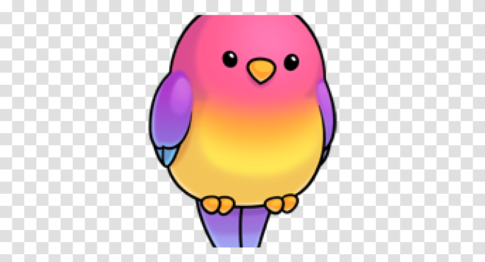 Beautiful Parrot Cute Cartoon Animals, Balloon, Sweets, Food, Confectionery Transparent Png