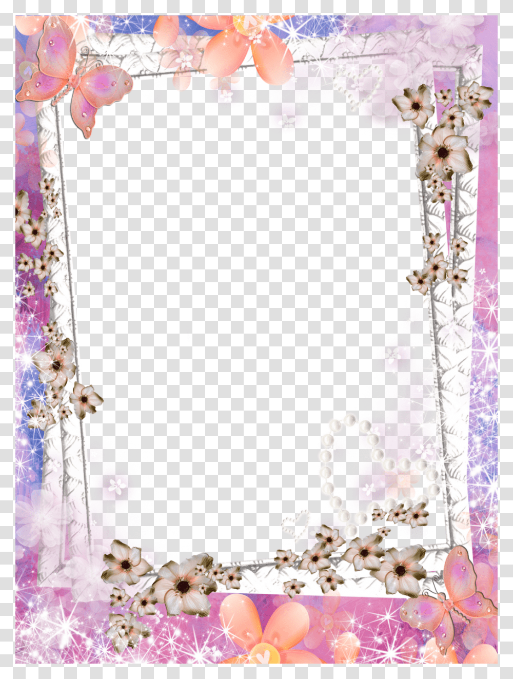 Beautiful Photo Frame, Plant, Flower, Gown Transparent Png