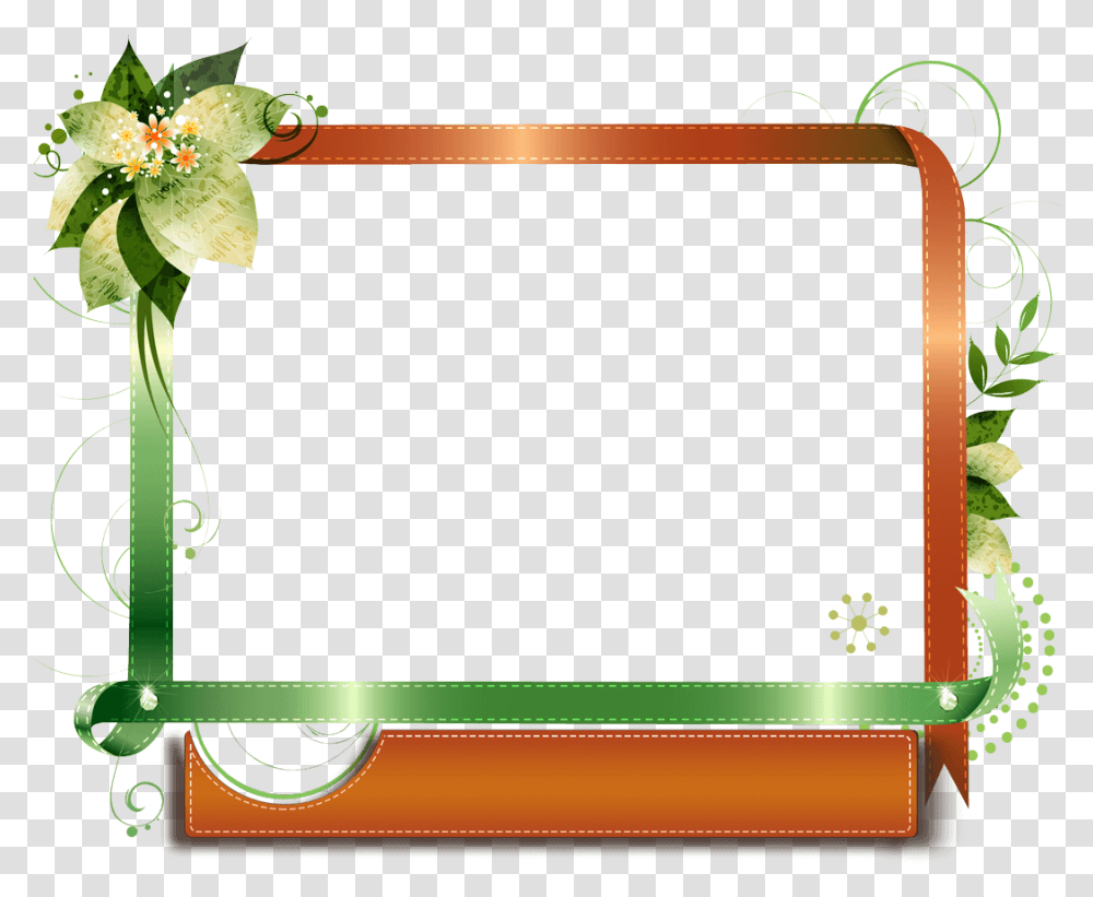 Beautiful Photo Frame Design, Plant, Flower, Vase, Jar Transparent Png