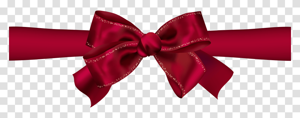 Beautiful Red Bow Clip Art, Gift Transparent Png