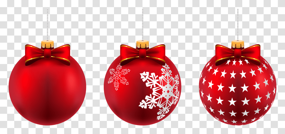Beautiful Red Christmas Balls Clip Art Image, Ornament, Tree, Plant Transparent Png