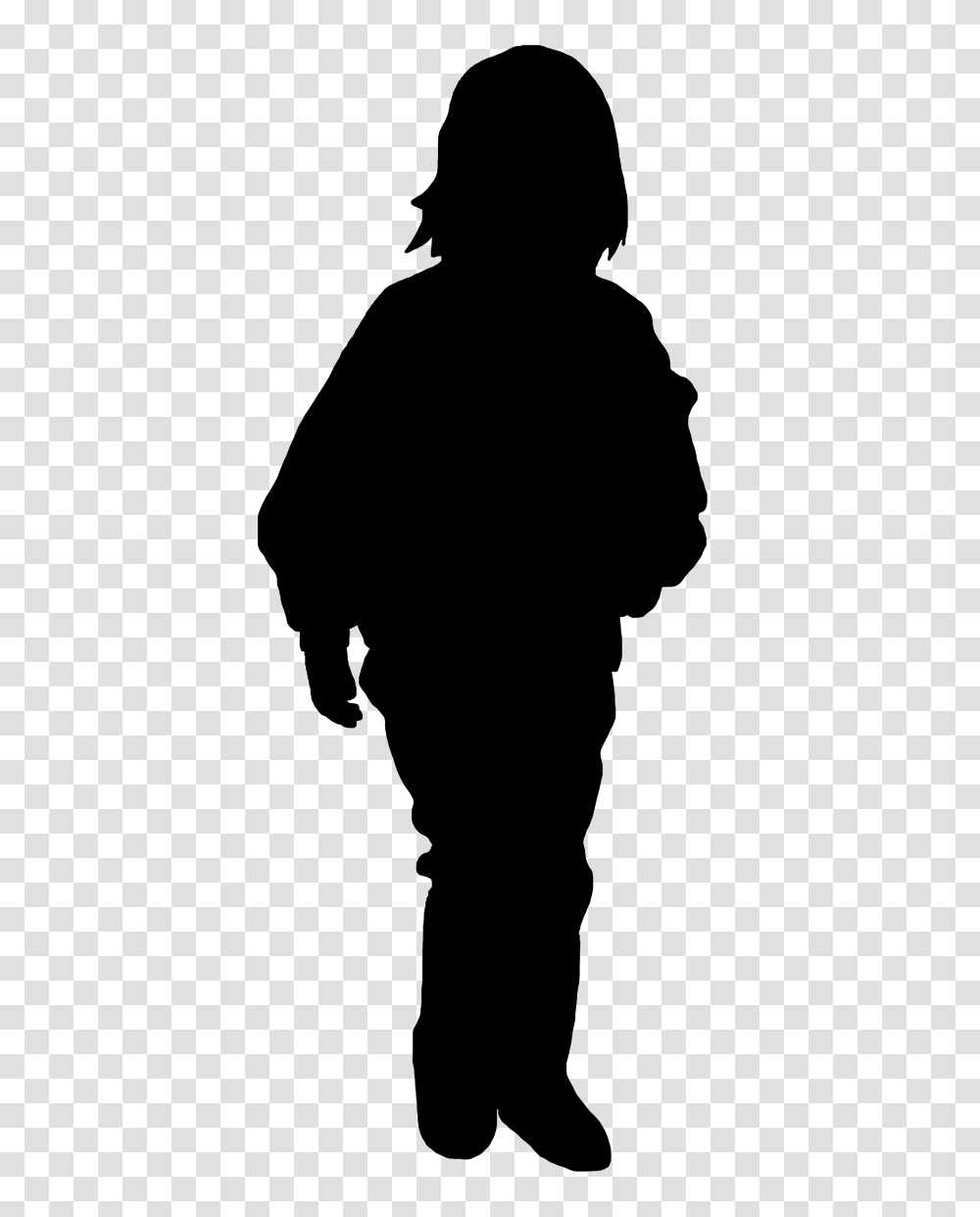 Beautiful Silhouettes Of Children, Electronics, Phone, Mobile Phone, Cell Phone Transparent Png