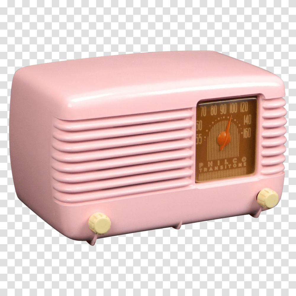 Beautiful Vintage Philco Model Am Radio, Box Transparent Png