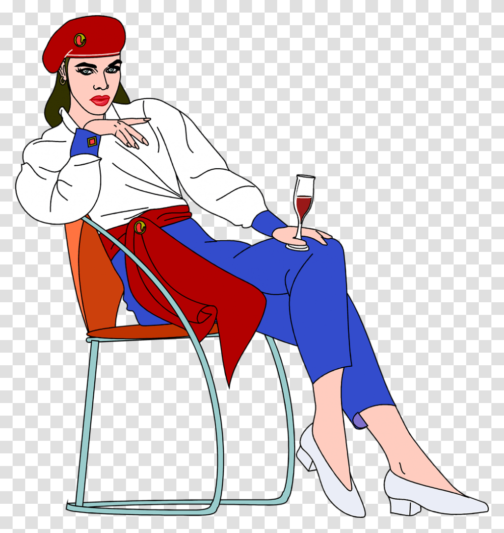 Beautiful Woman Woman Sitting On Chair Drinking, Person, Human, Performer, Beverage Transparent Png