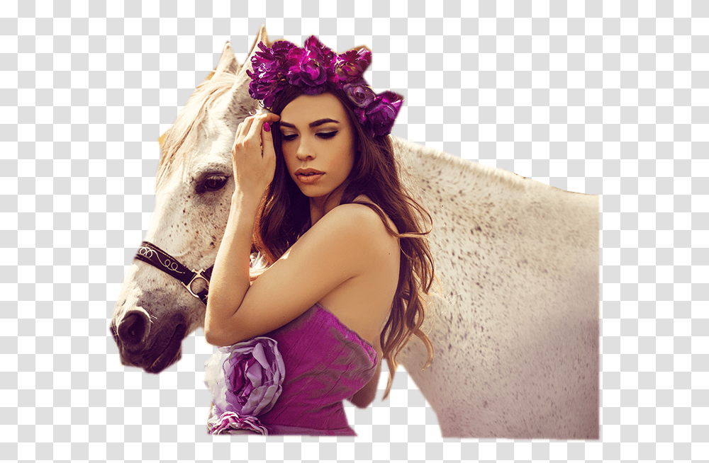 Beautiful Women With Horses Tubes Photo Shoot, Person, Mammal, Animal, Female Transparent Png