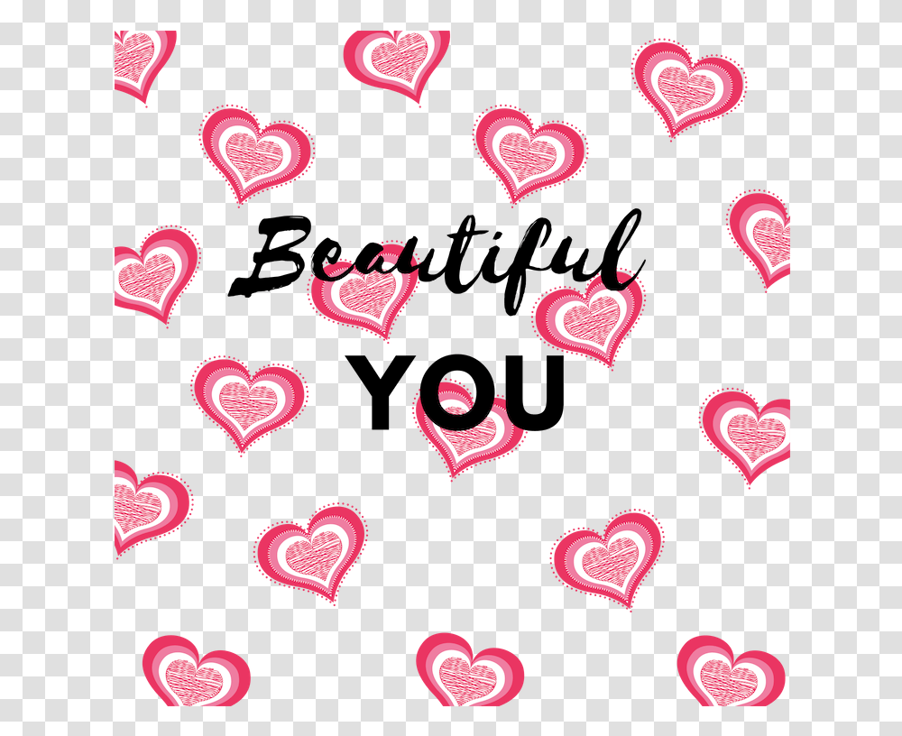 Beautiful You Ladies Night Out Heart, Pattern, Texture Transparent Png