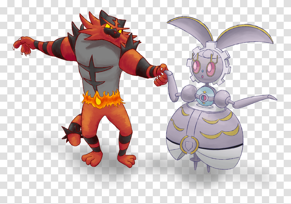 Beauty And The Beast A Battle Spot Special Season 1 Team Pokemon Incineroar Beast, Person, Human, Sweets, Food Transparent Png