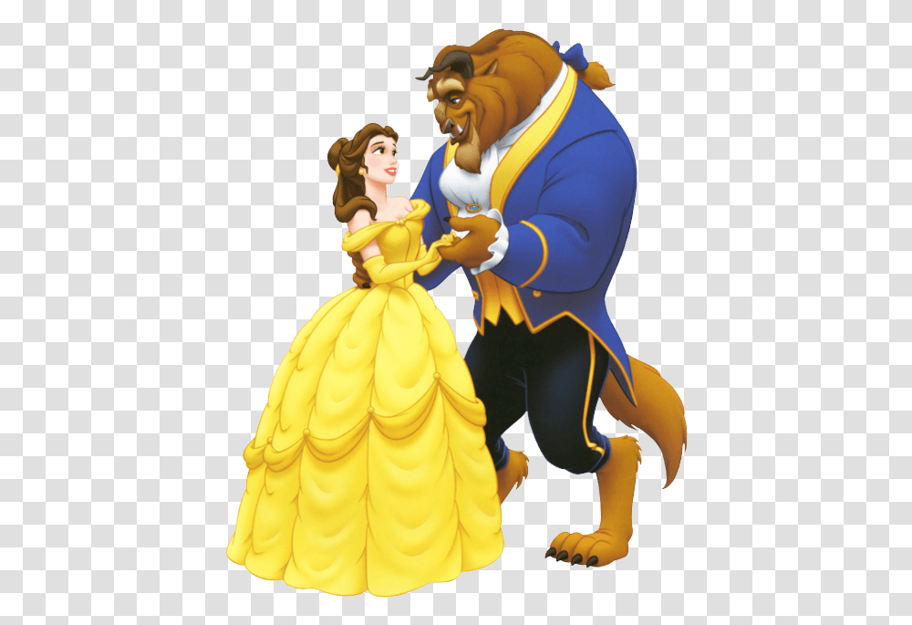 Beauty And The Beast Background, Figurine, Person, Human, Hand Transparent Png