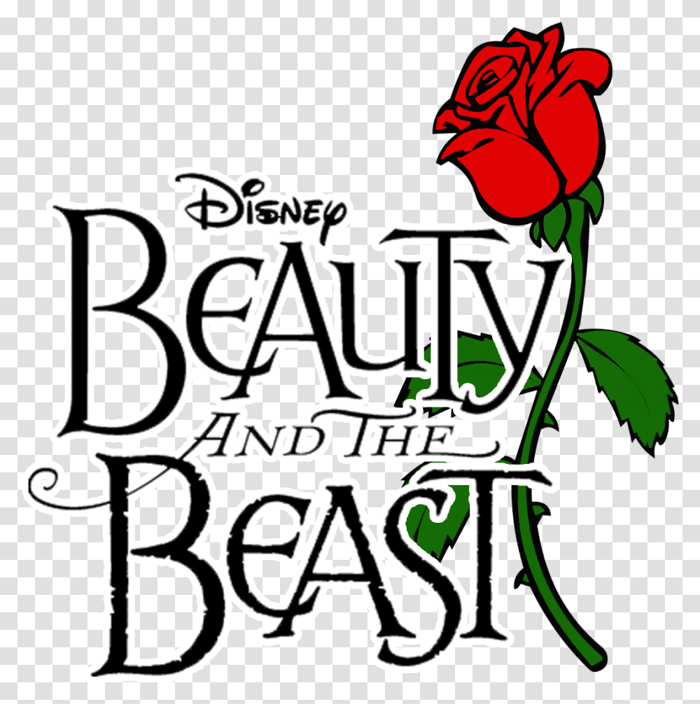 Beauty And The Beast Beauty Nd The Beast Sketch, Alphabet, Plant, Flower Transparent Png