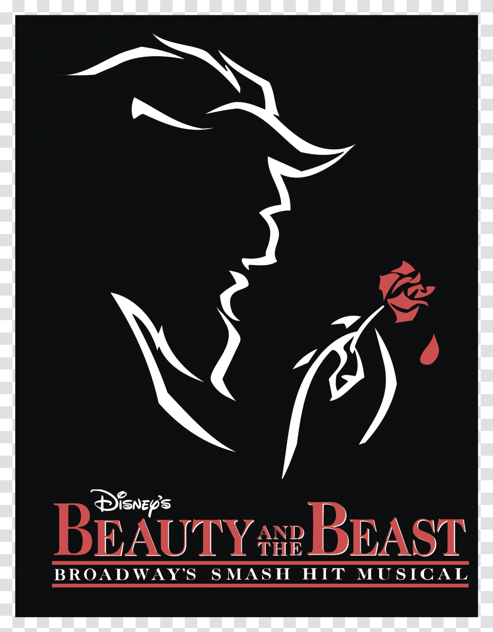 Beauty And The Beast Broadway, Poster, Advertisement, Stencil, Hook Transparent Png