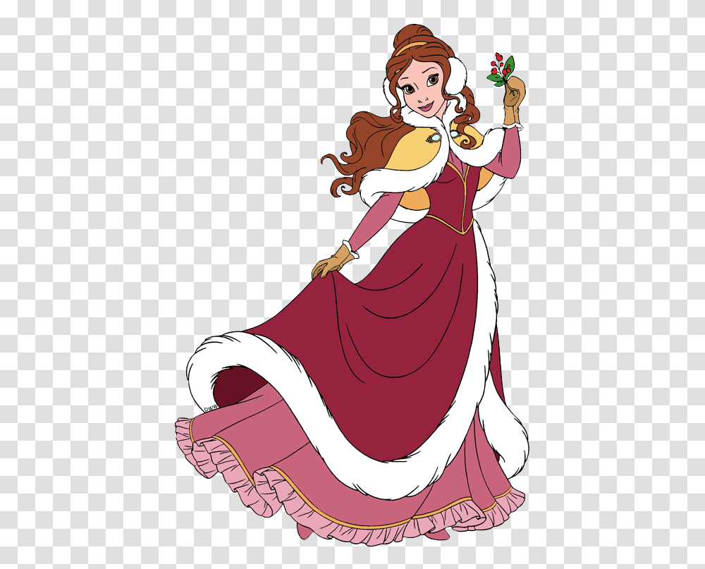 Beauty And The Beast Christmas Clip Art Disney Clip Art Galore, Person, Performer, Dress Transparent Png