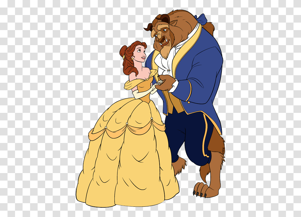 Beauty And The Beast Clipart Beauty And Beast, Person, People, Hug, Book Transparent Png