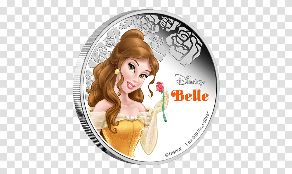 Beauty And The Beast Coin, Disk, Gold, Dvd, Money Transparent Png