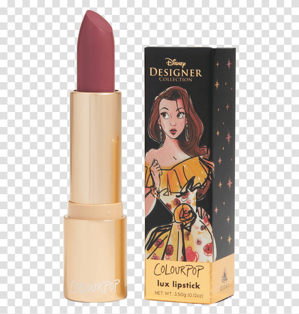 Beauty And The Beast Colourpop, Lipstick, Cosmetics, Book, Person Transparent Png