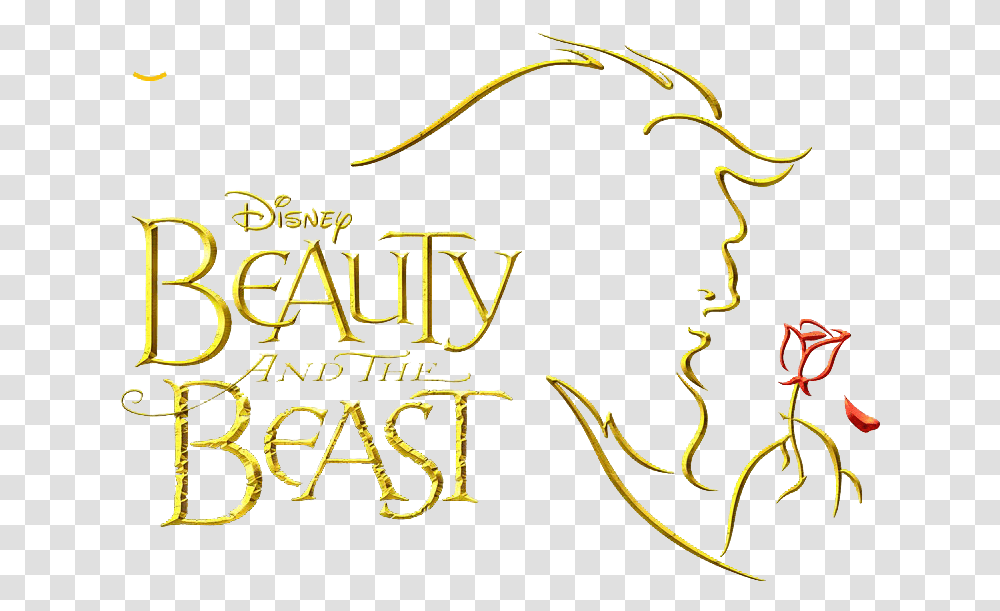 Beauty And The Beast Logo Beauty And The Beast Rose, Alphabet, Label, Plant Transparent Png