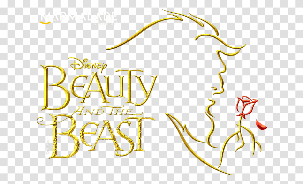 Beauty And The Beast Logo Logo Beauty And The Beast, Alphabet, Label, Paper Transparent Png