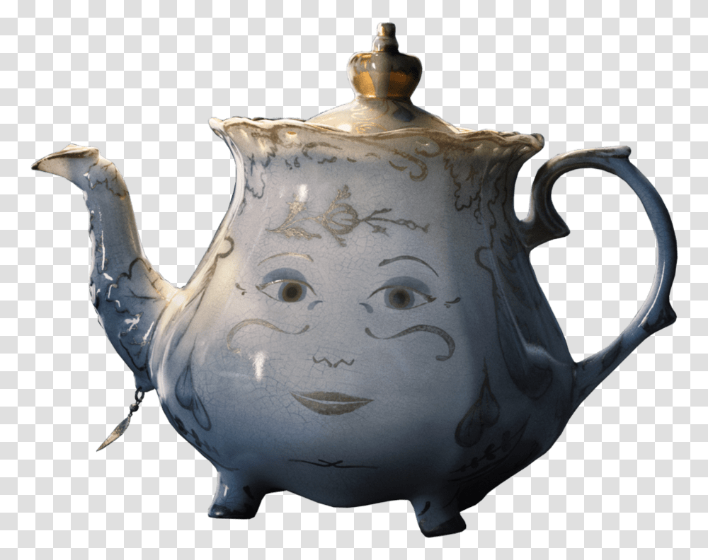 Beauty And The Beast Mrs Potts 2017, Pottery, Teapot, Horse, Mammal Transparent Png