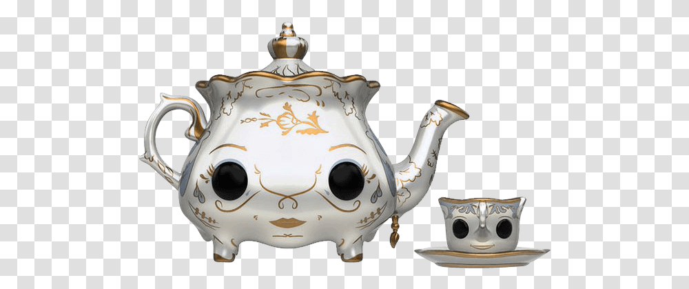 Beauty And The Beast Mrs Potts And Chip Pop Figure Beauty And The Beast Mrs Potts 2017, Pottery, Teapot, Porcelain Transparent Png