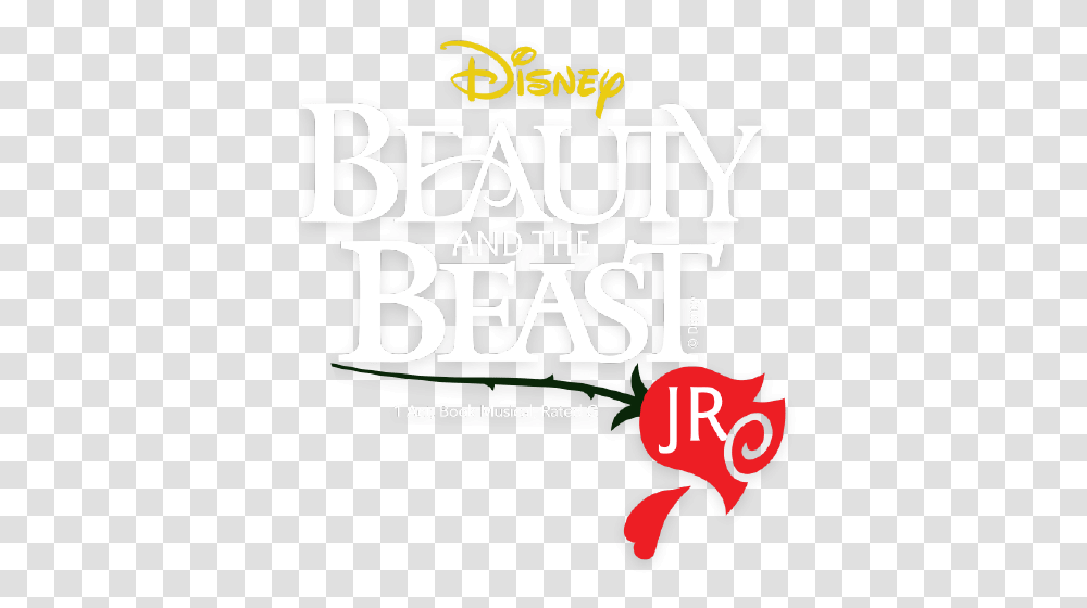 Beauty And The Beast Musical Logo Disney Beauty And The Beast Jr, Text, Poster, Advertisement, Flyer Transparent Png