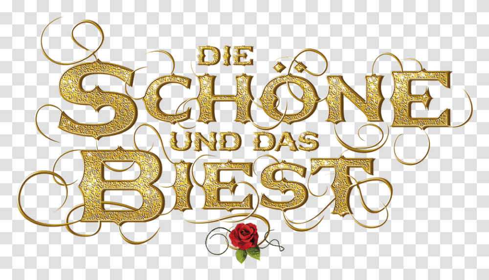 Beauty And The Beast Netflix Calligraphy, Text, Alphabet, Number, Symbol Transparent Png