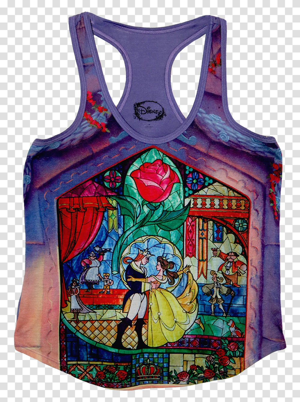 Beauty And The Beast Silhouette Vest, Stained Glass, Person, Human Transparent Png