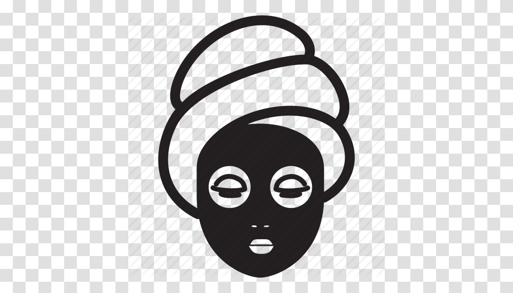 Beauty Face Mask Spa Towel Woman Icon, Wristwatch, Coil, Spiral, Head Transparent Png