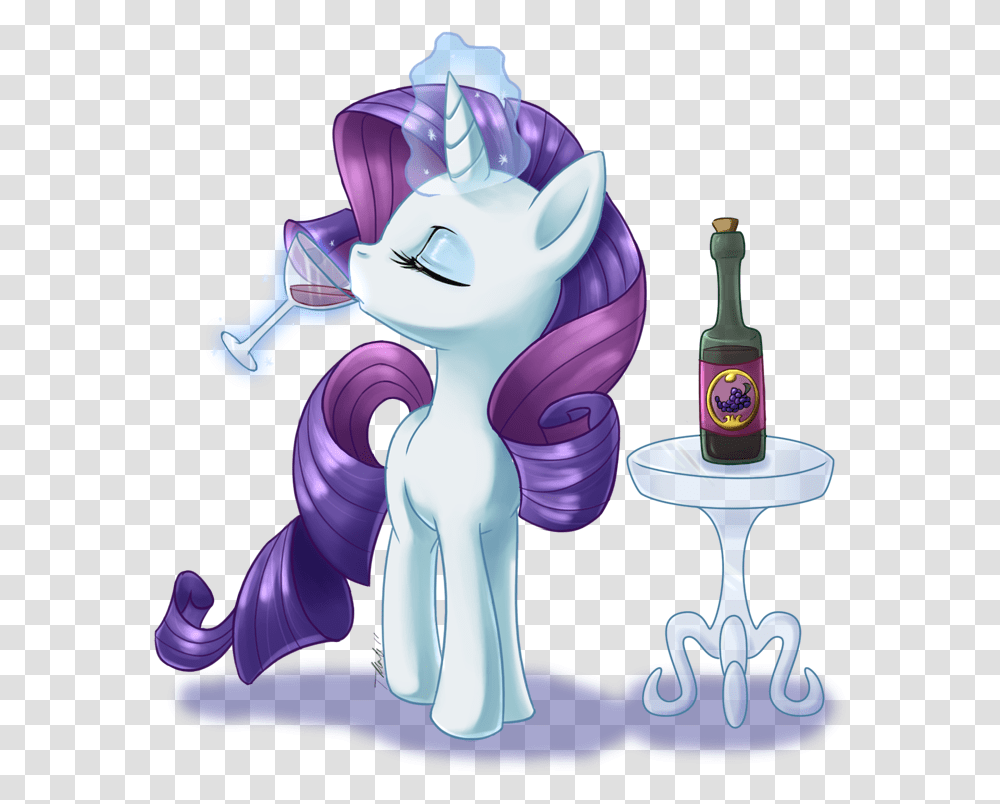 Beauty Fruits And My Little Pony Image Rarity Fan Art, Toy, Beverage, Alcohol, Liquor Transparent Png