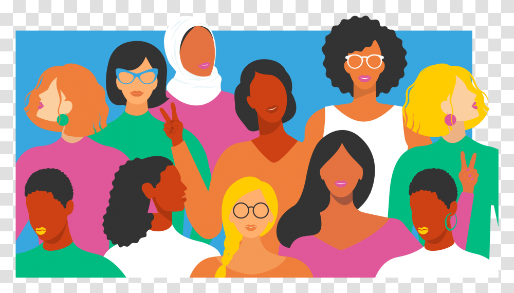 Beauty In Diversity, Person, Crowd, Poster, Advertisement Transparent Png