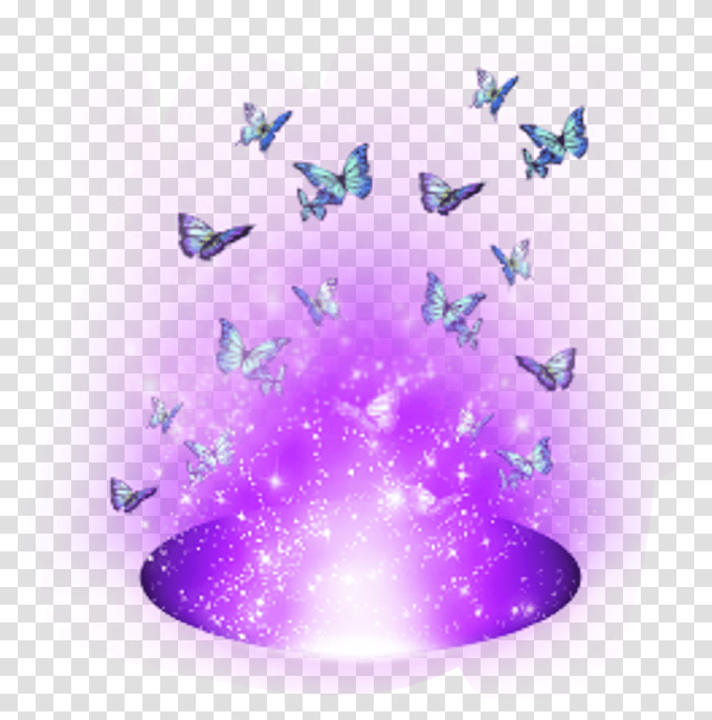 Beauty Magic Magia Purple Butterflies Celeste Papilio, Ice, Outdoors, Nature, Flower Transparent Png