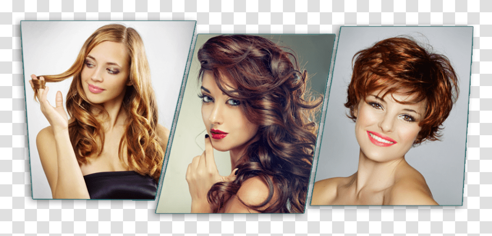 Beauty Parlour Women Beauty Parlour Hair Style, Face, Person, Collage, Poster Transparent Png