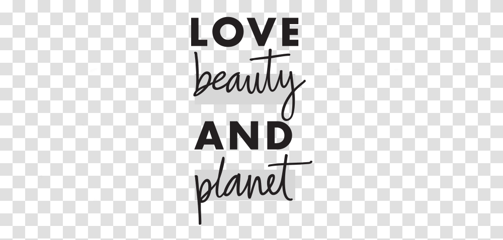 Beauty Vector Love Beauty And Planet Logo Calligraphy, Alphabet, Word, Handwriting Transparent Png