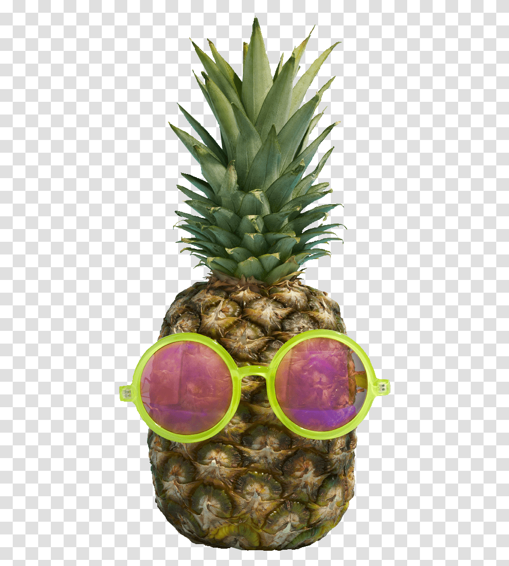 Beauty With Sunglasses Pineapple With Sunglasses, Fruit, Plant, Food, Accessories Transparent Png