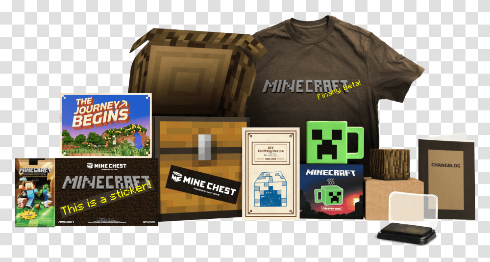 Beautyshot Loot Crate Minecraft Chest, Apparel, Box, T-Shirt Transparent Png
