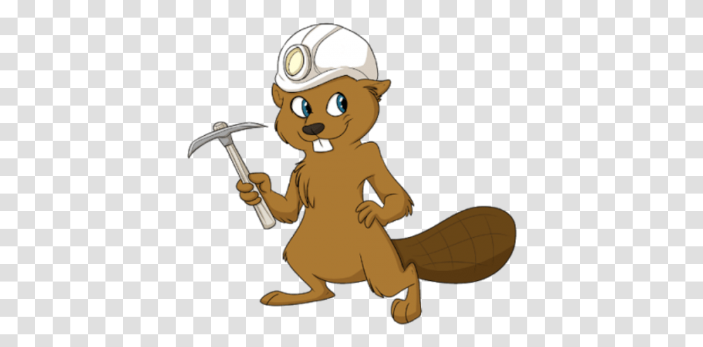 Beaver Background Image For Free Download 15 Miners With Background Cartoon, Person, Outdoors, Animal, Land Transparent Png