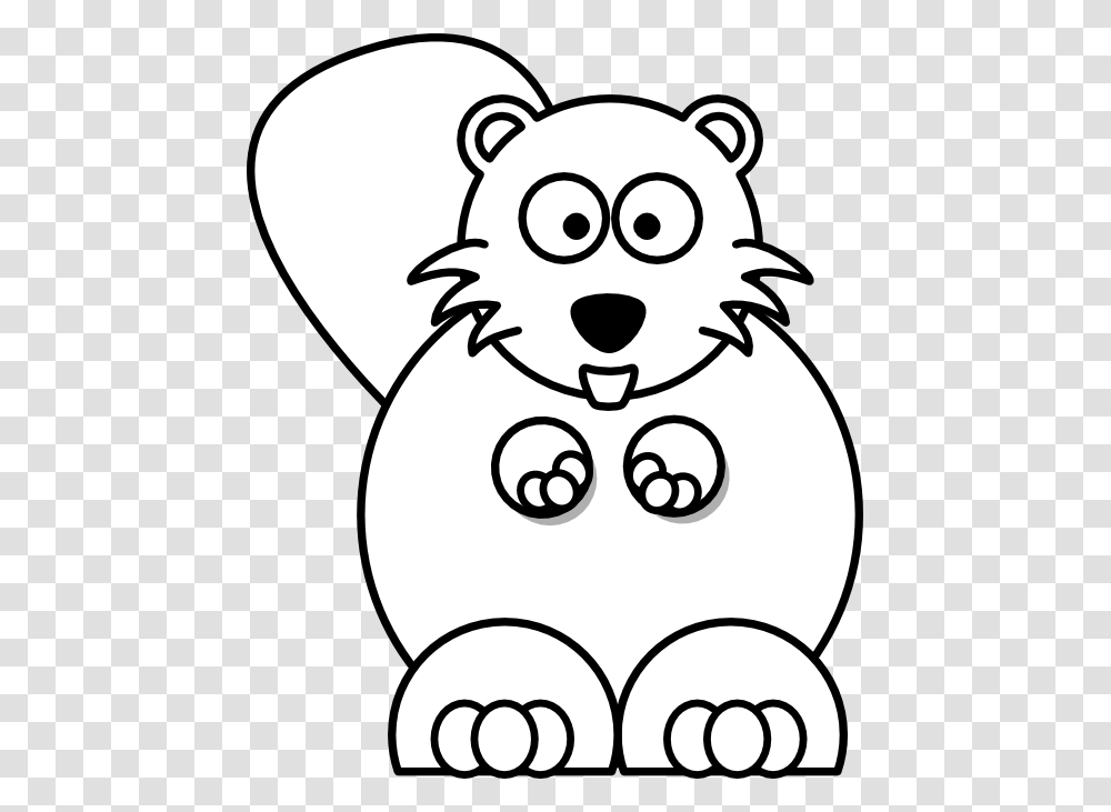 Beaver Black White Line 555px Beaver Clipart Free Black And White, Stencil, Doodle, Drawing, Snowman Transparent Png