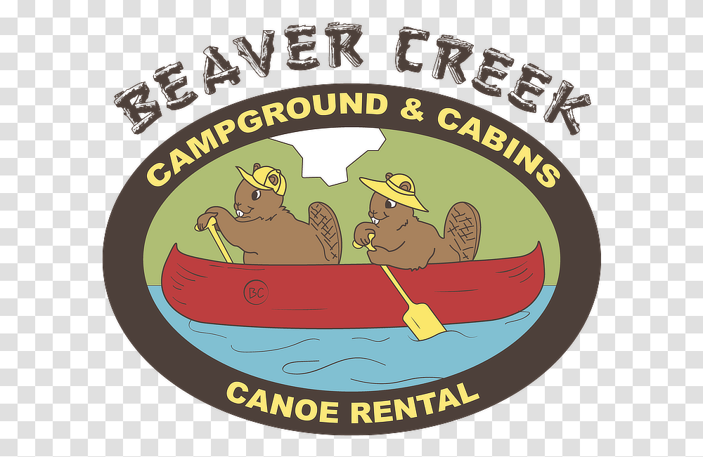 Beaver Creek Canoe Campground Amp Cabins Canoe, Label, Food, Bird Transparent Png
