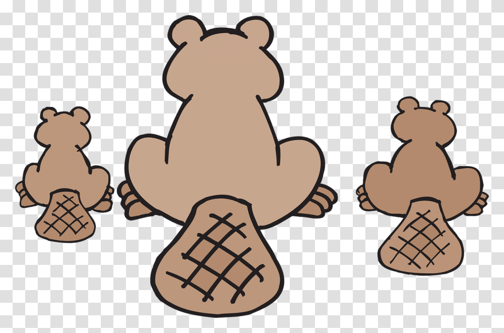 Beaver Family Clip Art, Cookie, Food, Biscuit, Gingerbread Transparent Png