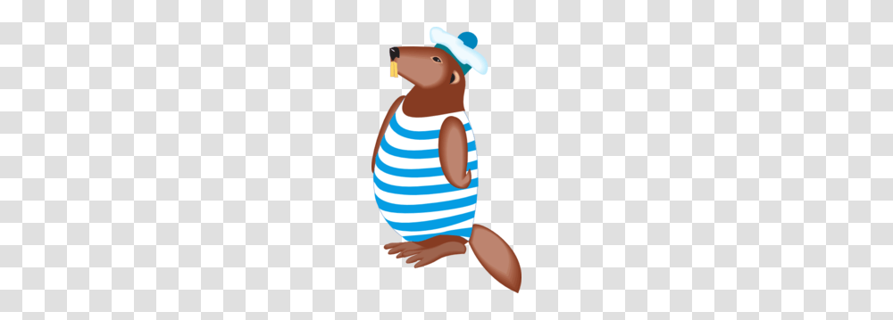 Beaver In Swimsuit Clip Art For Web, Apparel, Person, Human Transparent Png