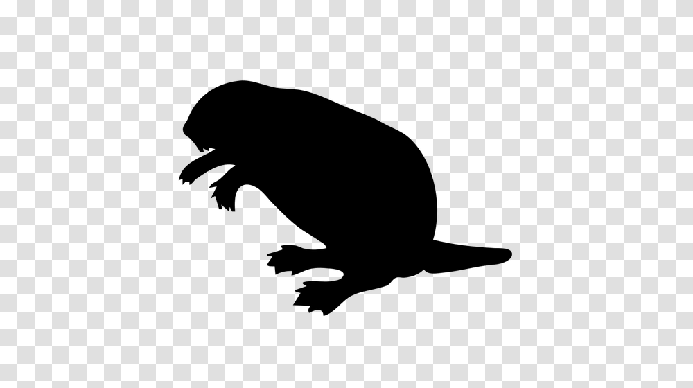 Beaver Vector Silhouette, Gray, World Of Warcraft Transparent Png