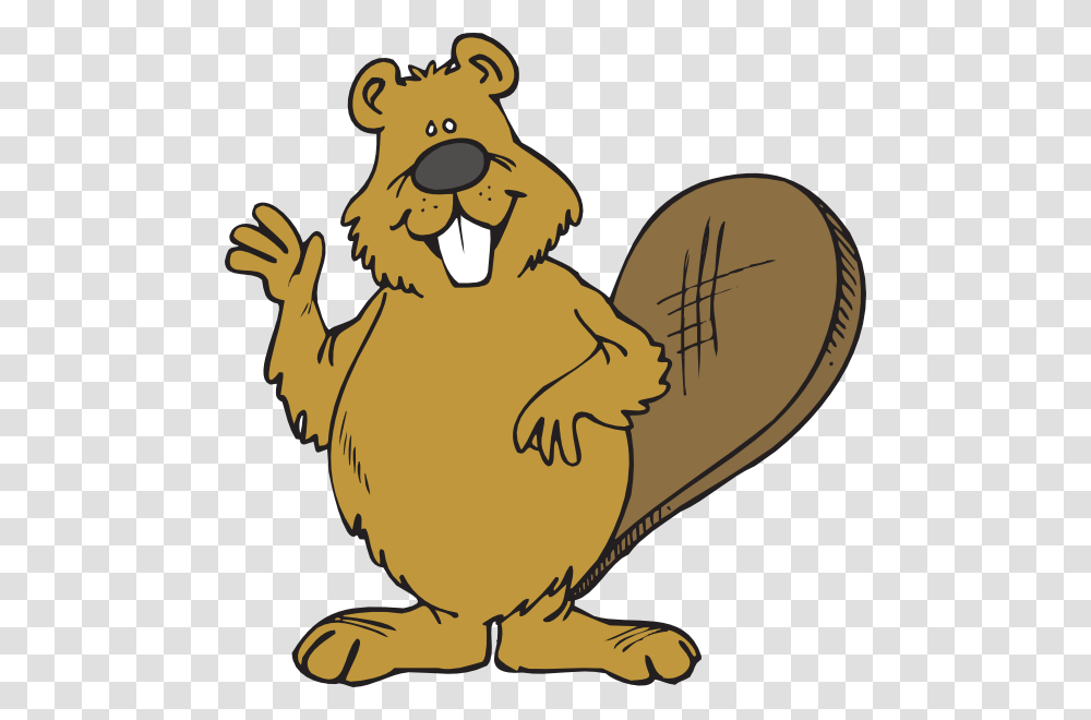 Beaver Waving Clip Art For Web, Animal, Wildlife, Rodent, Mammal Transparent Png