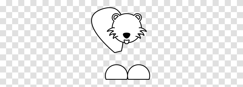 Beaver White Clip Art, Stencil, Face, Label Transparent Png